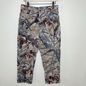 Wrangler 3D Fusion Camo Denim Double Knee Jeans Mens 32 x30 97GR1FS Hunting Gorp
